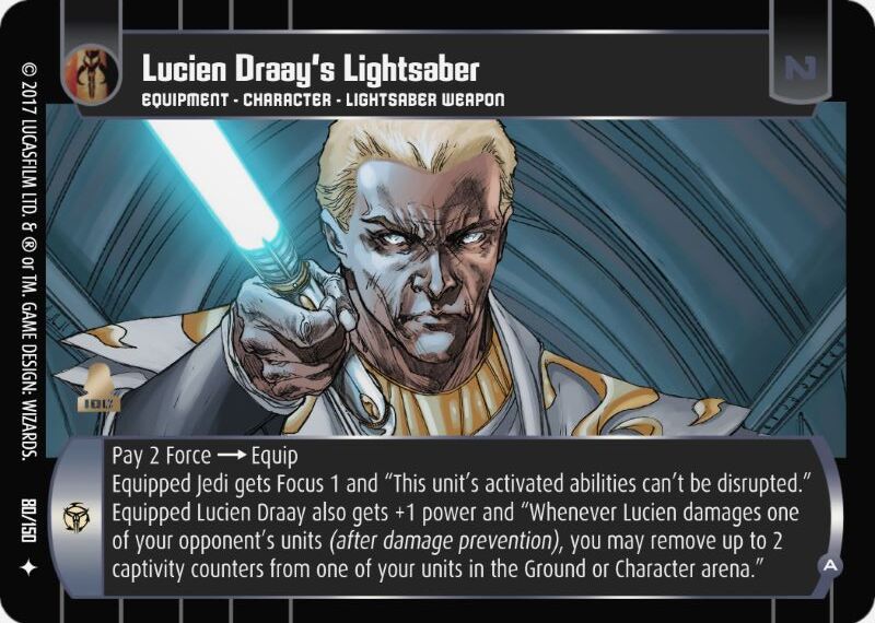 Lucien Draay's Lightsaber (A)