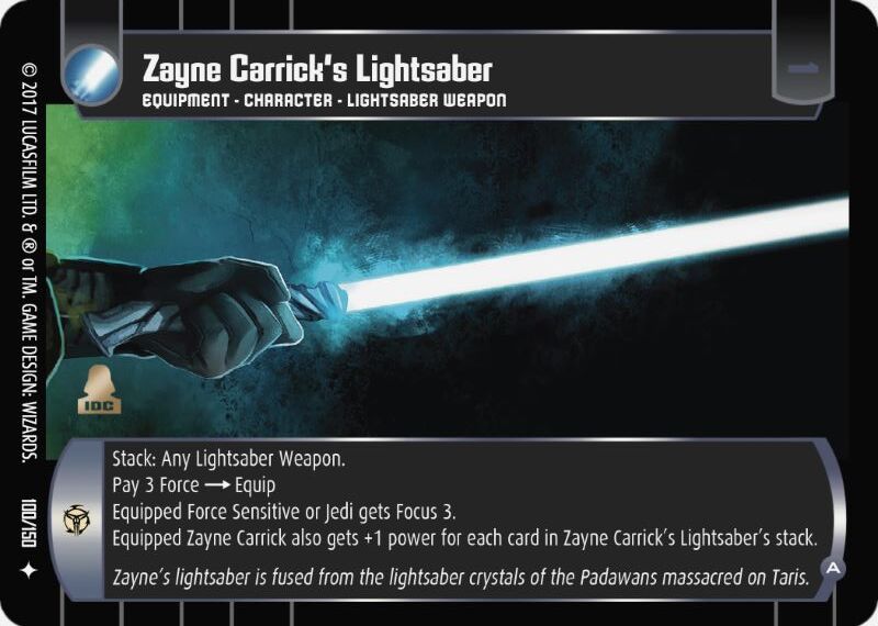Zayne Carrick's Lightsaber (A)