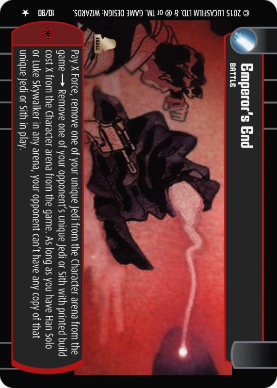 Emperor's End : A Battle type card for Star Wars Trading Card Game (SWTCG)