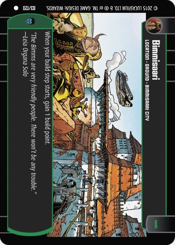 Bimmisaari : A Location type card for Star Wars Trading Card Game (SWTCG)