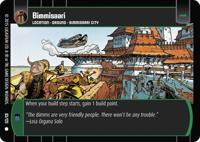 Bimmisaari Card - Star Wars Trading Card Game