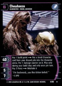 Chewbacca (G) Card - Star Wars Trading Card Game