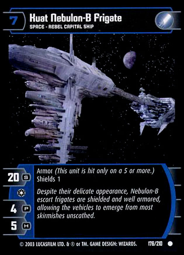 Kuat Nebulon-B Frigate Card - Star Wars Trading Card Game