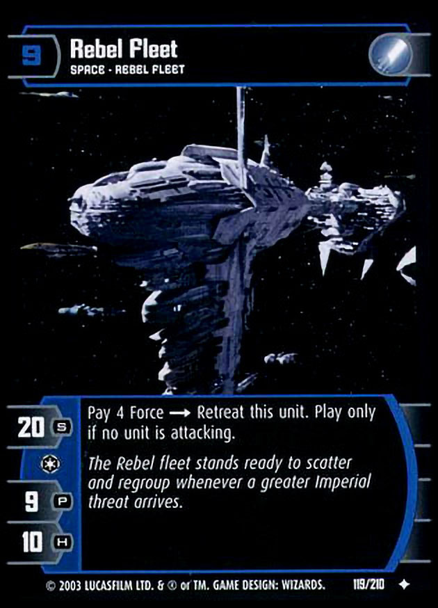 Star Wars TCG ROTJ Endor Rebel Fleet 