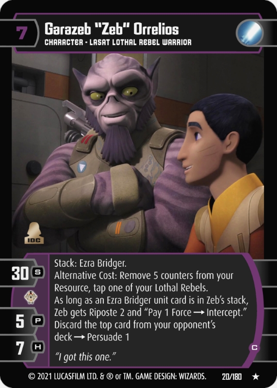 Garazeb "Zeb" Orrelios (C)