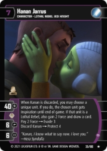 Kanan Jarrus (C) Card - Star Wars Trading Card Game