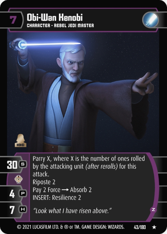 Obi-Wan Kenobi (O) Card - Star Wars Trading Card Game