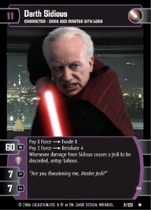 Darth Sidious (H) Card - Star Wars Trading Card Game