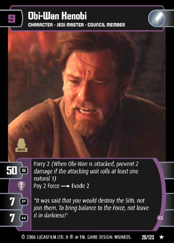 E Star Wars TCG ANH Obi Wan Kenobi 