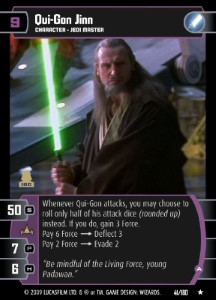 Qui-Gon Jinn's Lightsaber – SWCCG Cards