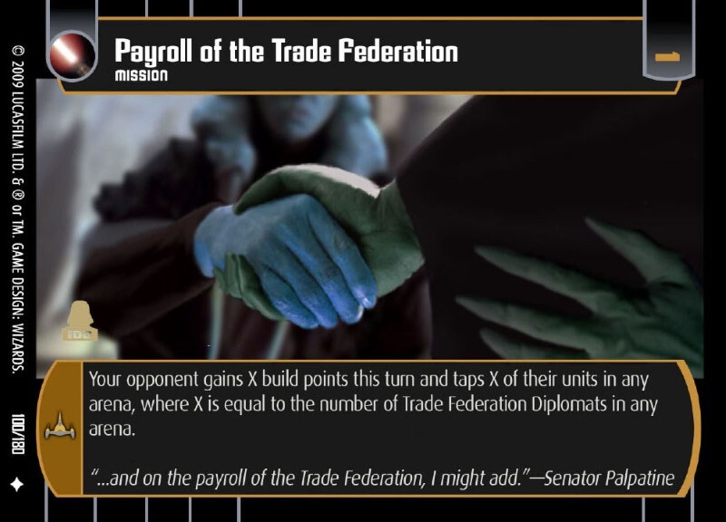Payroll of the Trade Federation