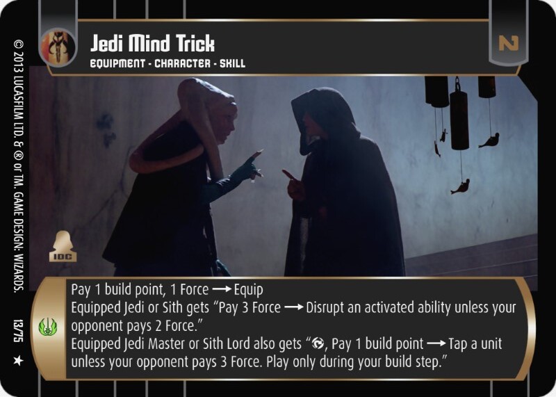 Mind Twist Card - Star Wars Trading Card Game
