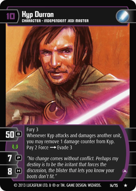 Kyp Durron (A) Card - Star Wars Trading Card Game