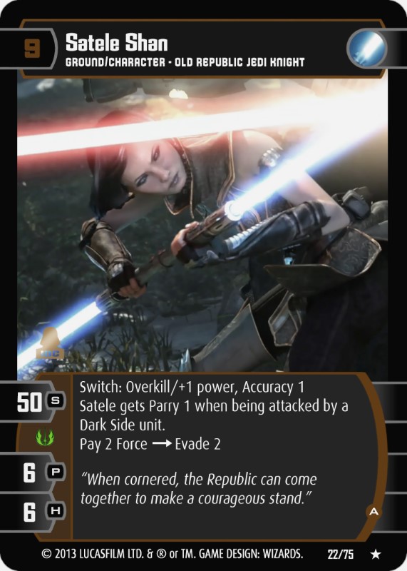 Satele Shan (A) Card - Star Wars Trading Card Game
