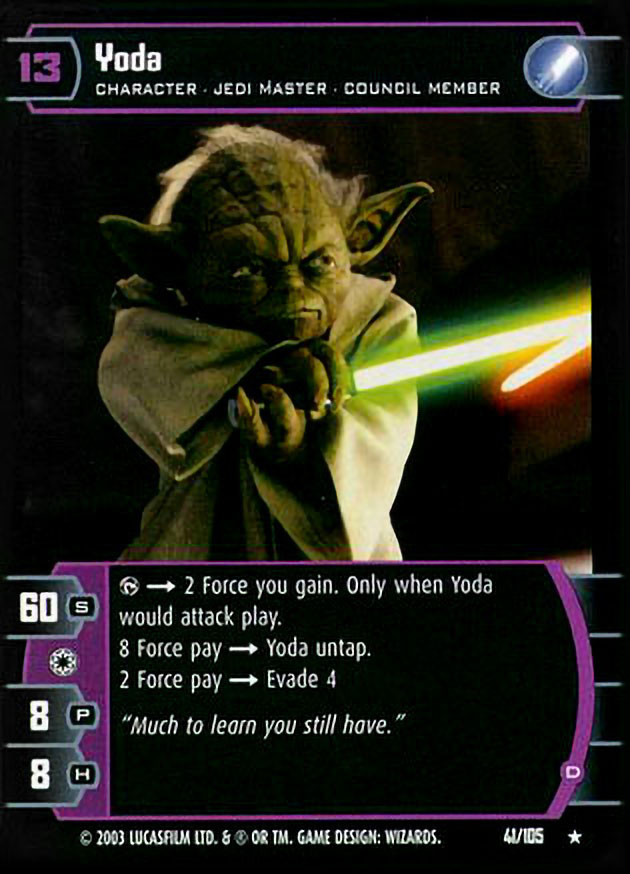 Yoda (D) Card - Star Wars Trading Card Game