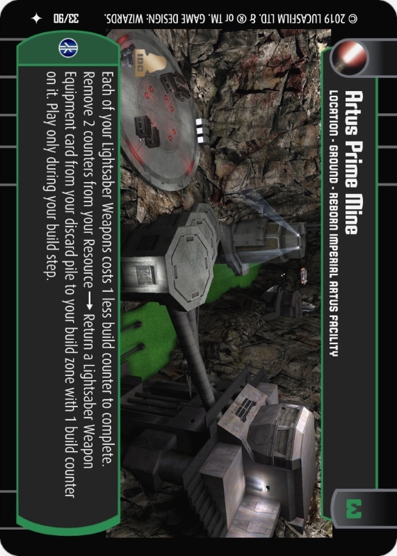 Artus Prime Mine : A Location type card for Star Wars Trading Card Game (SWTCG)