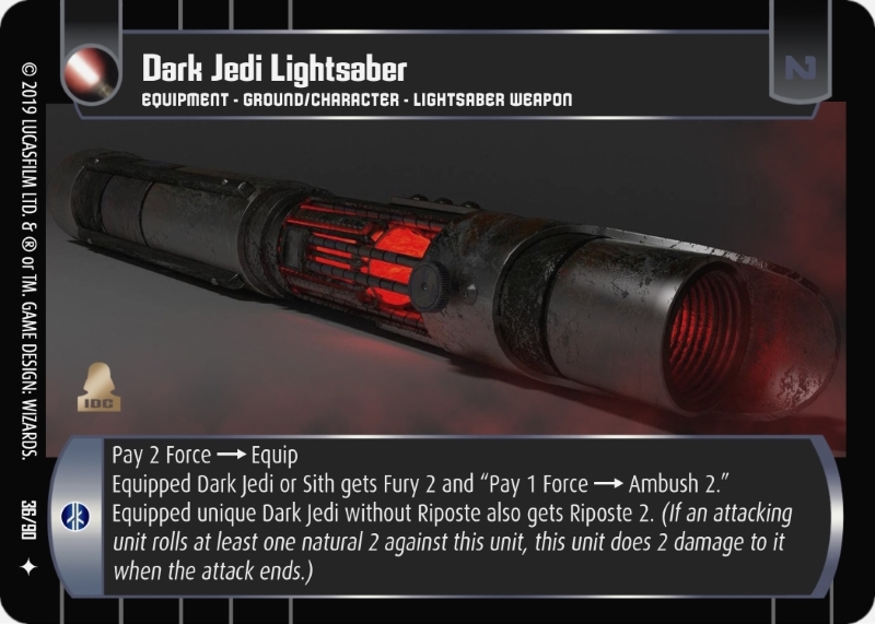 Dark Jedi Lightsaber