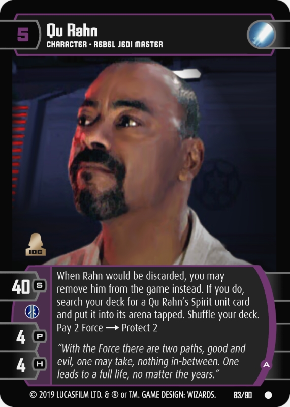 Qu Rahn (A) Card - Star Wars Trading Card Game