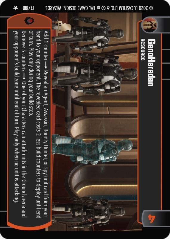 GenoHaradan : A Resource type card for Star Wars Trading Card Game (SWTCG)