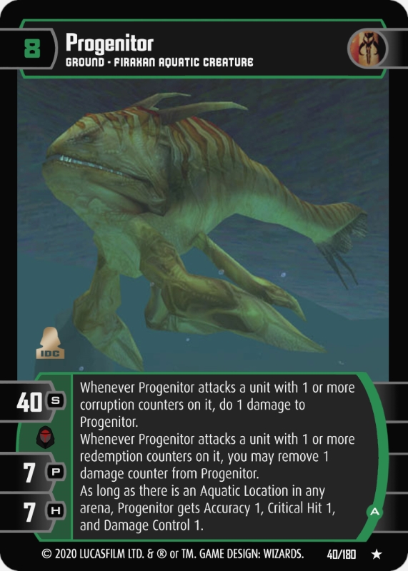 Progenitor (A) Card - Star Wars Trading Card Game