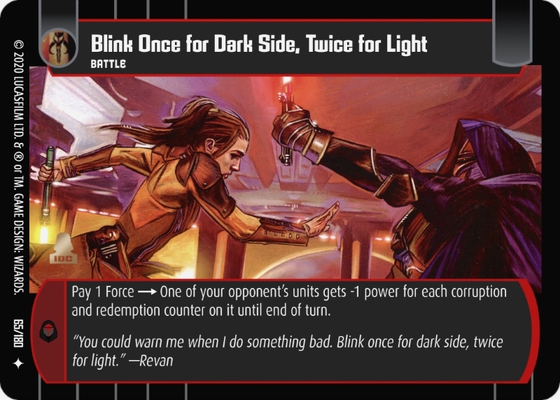 Blink Once for Dark Side, Twice for Light