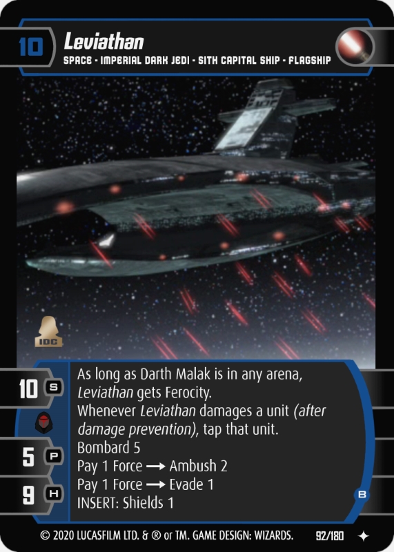 Leviathan (B) Card - Star Wars Trading Card Game