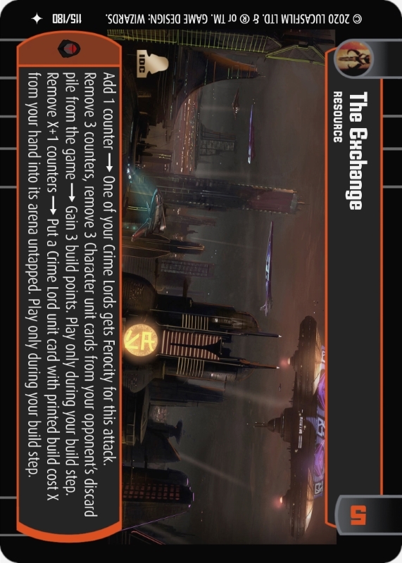 The Exchange : A Resource type card for Star Wars Trading Card Game (SWTCG)