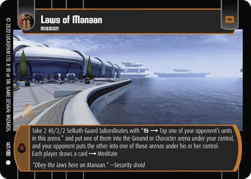 Laws of Manaan