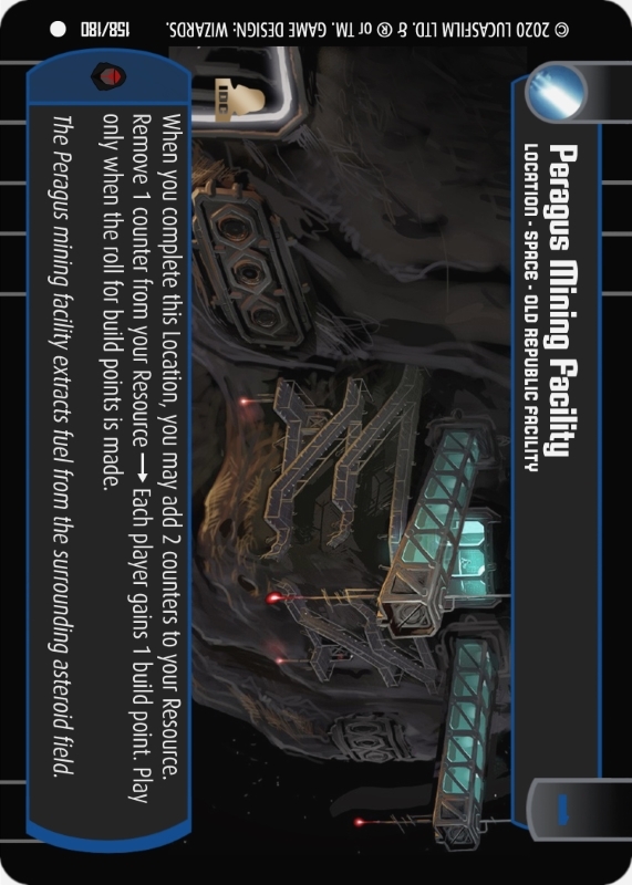 Peragus Mining Facility : A Location type card for Star Wars Trading Card Game (SWTCG)