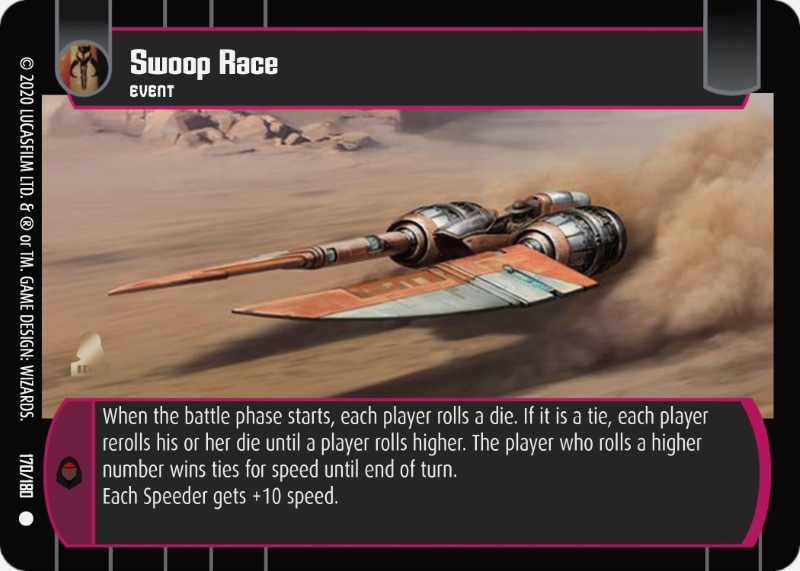 Swoop Race Card - Star Wars Trading Card Game