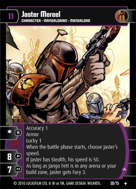 Jaster Mereel (A) Card - Star Wars Trading Card Game