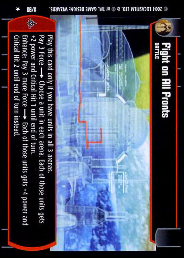 Fight on All Fronts : A Battle type card for Star Wars Trading Card Game (SWTCG)