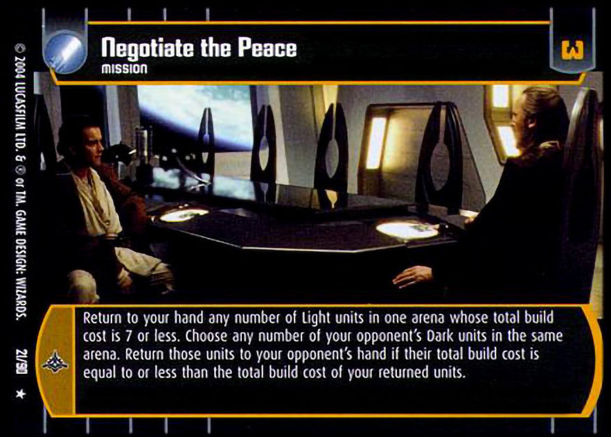 Negotiate the Peace