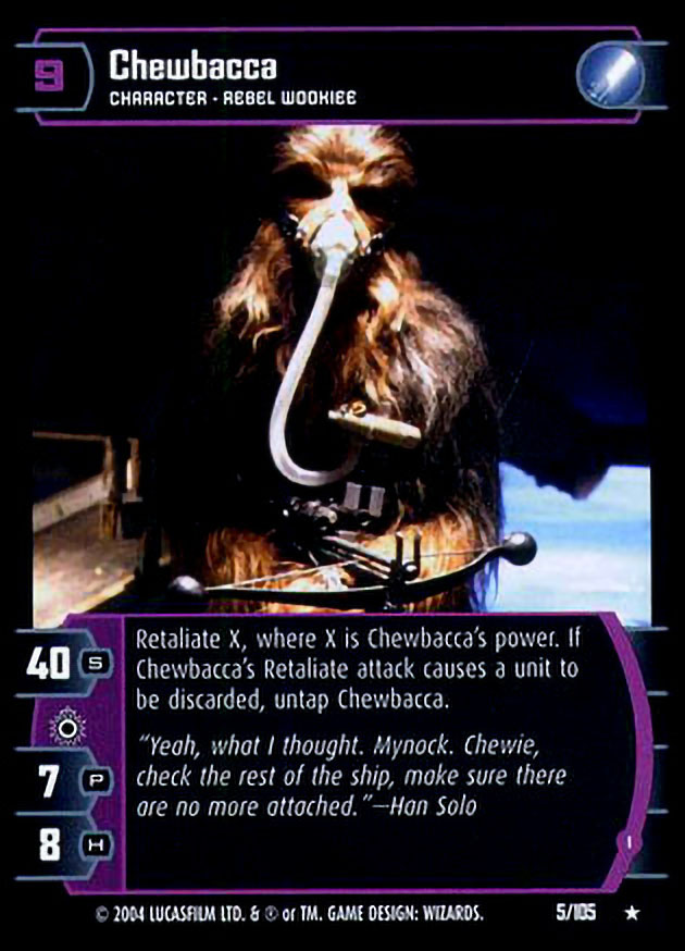 Chewbacca (I) Card - Star Wars Trading Card Game Chewbacca (I) Card - Star Wars Trading Card Game