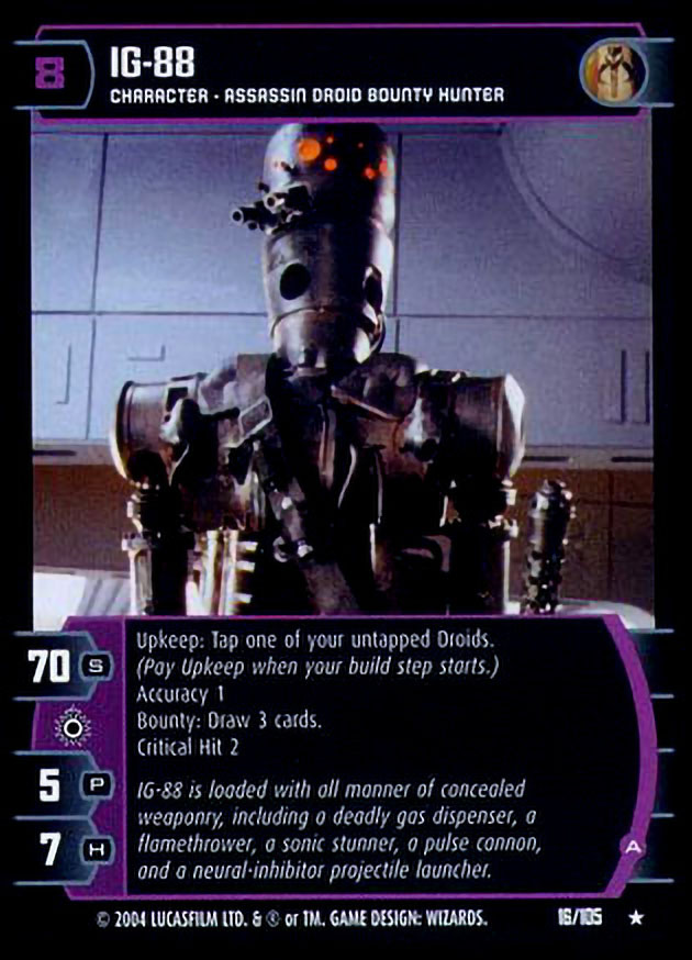 IG-88 (A) Card - Star Wars Trading Card Game
