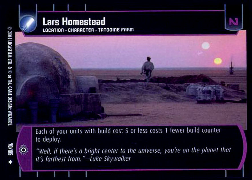 Lars Homestead Card - Star Wars Trading Card Game