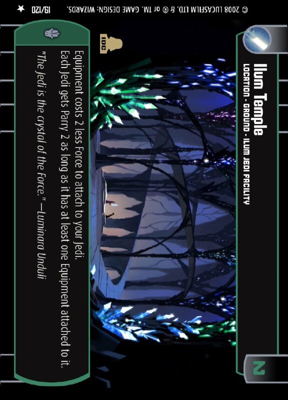 Ilum Temple : A Location type card for Star Wars Trading Card Game (SWTCG)