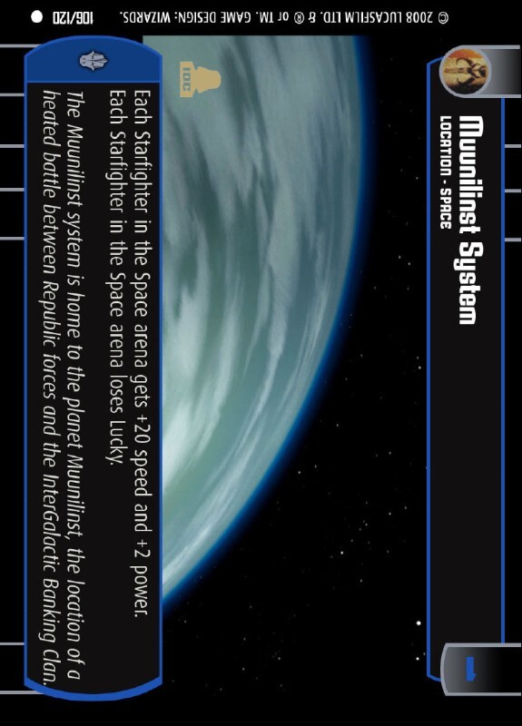 Muunilinst System : A Location type card for Star Wars Trading Card Game (SWTCG)