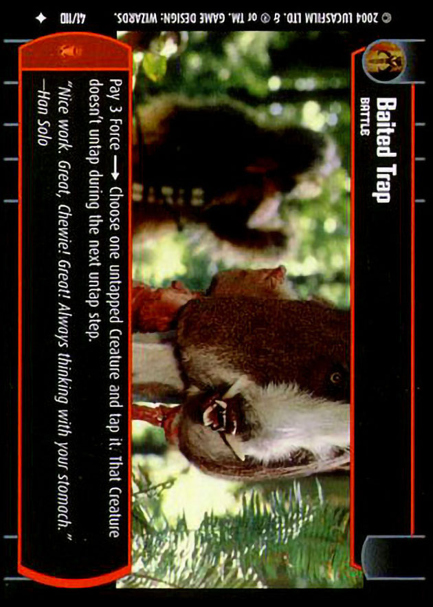 Baited Trap : A Battle type card for Star Wars Trading Card Game (SWTCG)