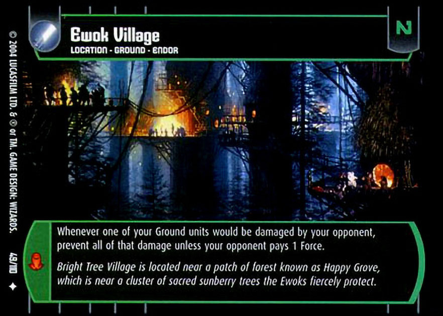 Ewok Village Card Star Wars Trading Card Game