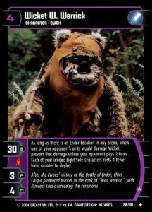 Wicket W. Warrick (A) Card - Star Wars Trading Card Game