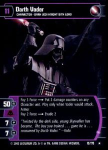 Darth Vader (S) Card - Star Wars Trading Card Game