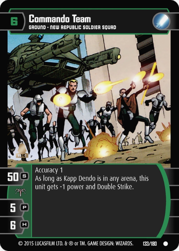 Commando Team Card - Star Wars Trading Card Game