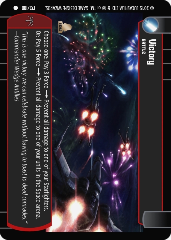 Victory : A Battle type card for Star Wars Trading Card Game (SWTCG)