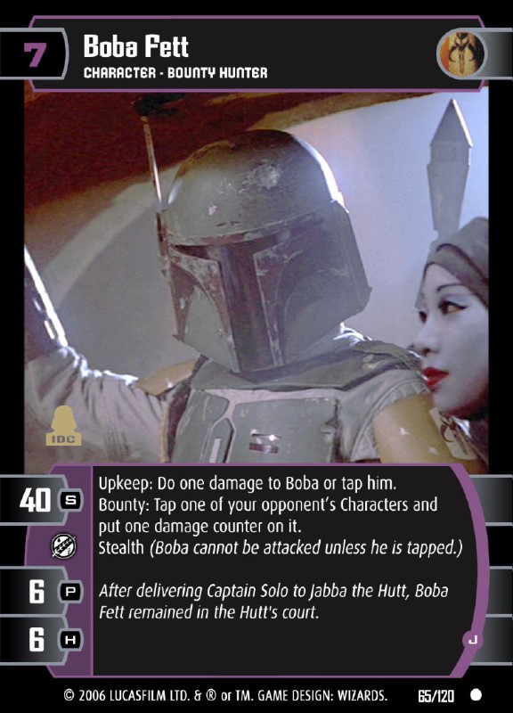 Boba Fett (C) Card - Star Wars Trading Card Game