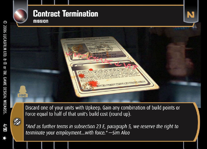 Contract Termination