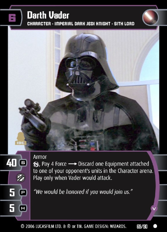 G Star Wars TCG ESB 4x Darth Vader 