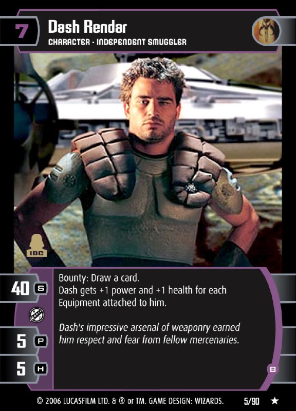 Dash Rendar (B) Card - Star Wars Trading Card Game