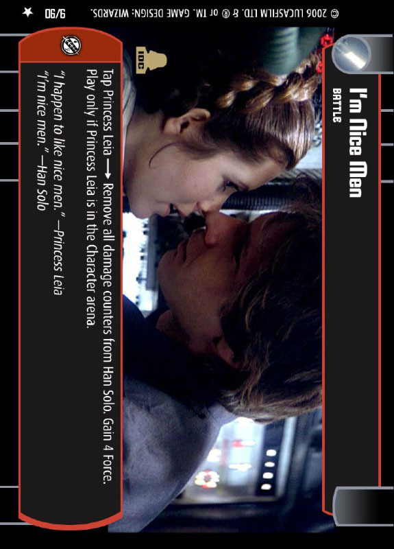 I'm Nice Men : A Battle type card for Star Wars Trading Card Game (SWTCG)