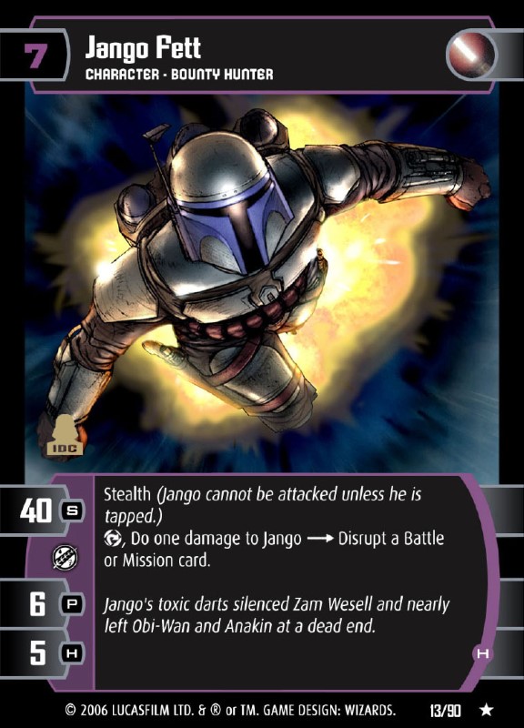 Jango Fett (H) Card - Star Wars Trading Card Game